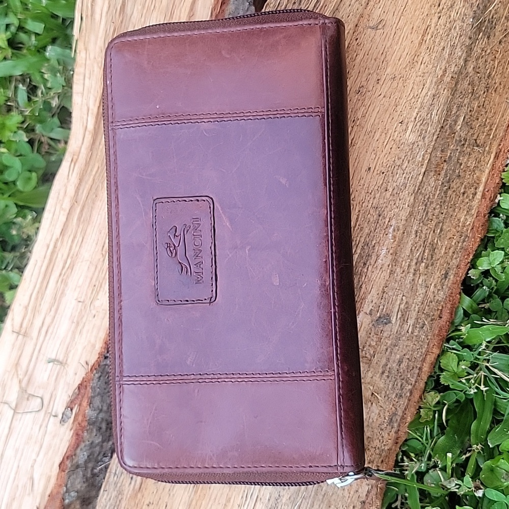 VTG | Mancini Brown Leather Wallet Timeless Design